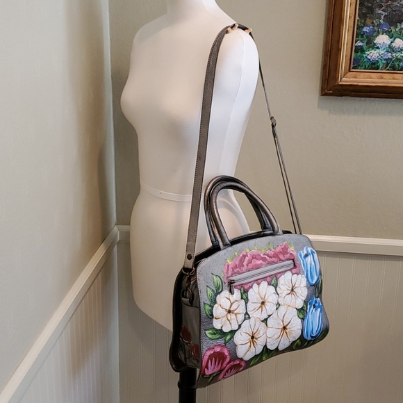 *SALE* Fina Catrina hand painted leather bag - Picture 5 of 9